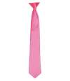 PR755 Premier 'Colours' Satin Clip Tie Fuchsia colour image